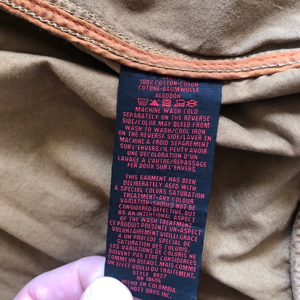 Schott NYC Tan Bomber Jacket - Picture 6 of 9